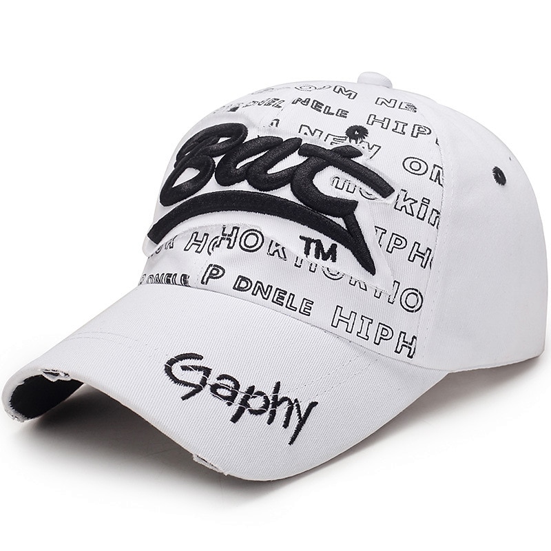 Men's Baseball Cap Black White Polyester Embroidery Travel Beach Outdoor Vacation Plain Adjustable Sunscreen Fashion3