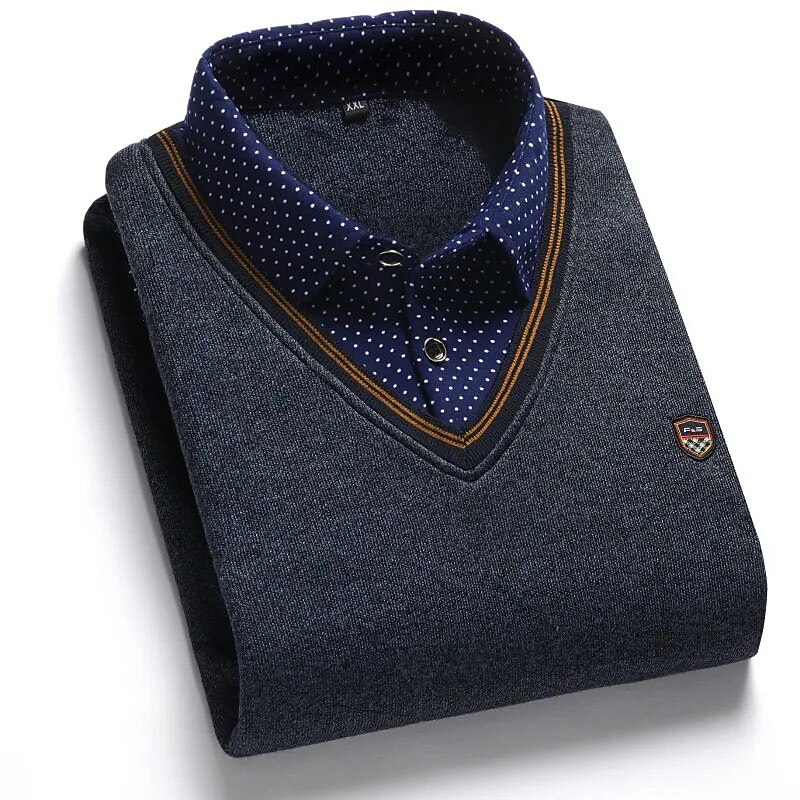 Men's Pullover Sweater Jumper Mens Dress Sweaters Ribbed Knit Regular Knitted Mock Collar Modern Contemporary Daily Wear Going out Clothing Apparel Winter Blue Light Grey S M L4