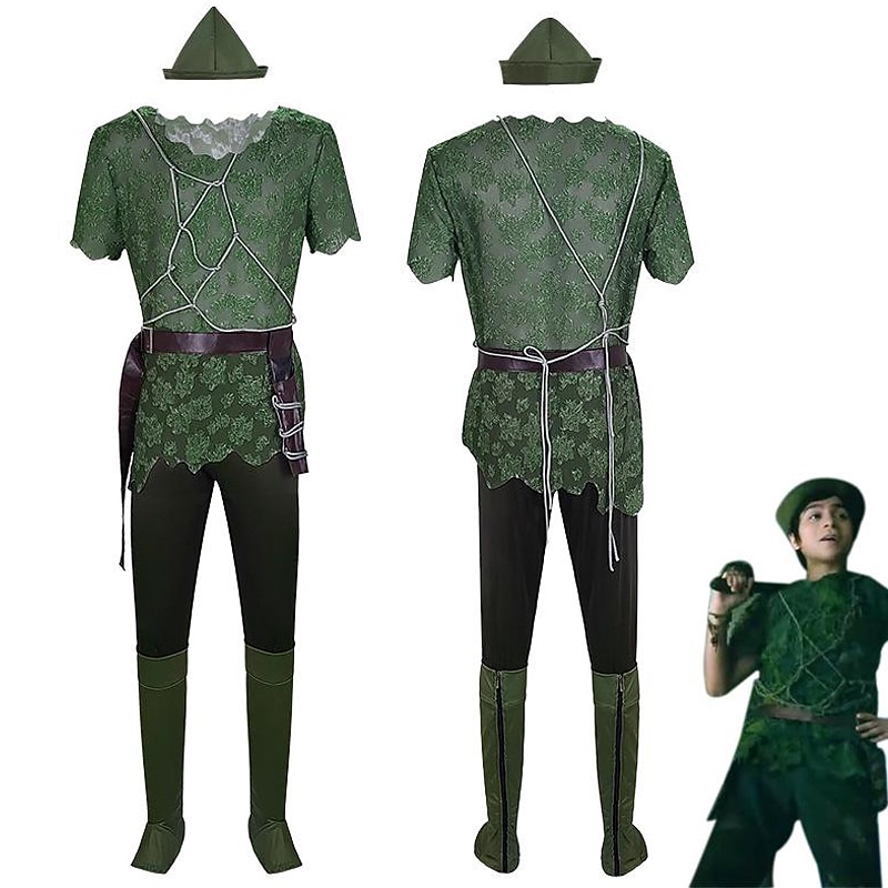 Peter Pan & Wendy Fairytale Peter Pan Movie Cosplay for Men's Women's Boys Kid's Adults' Carnival Masquerade