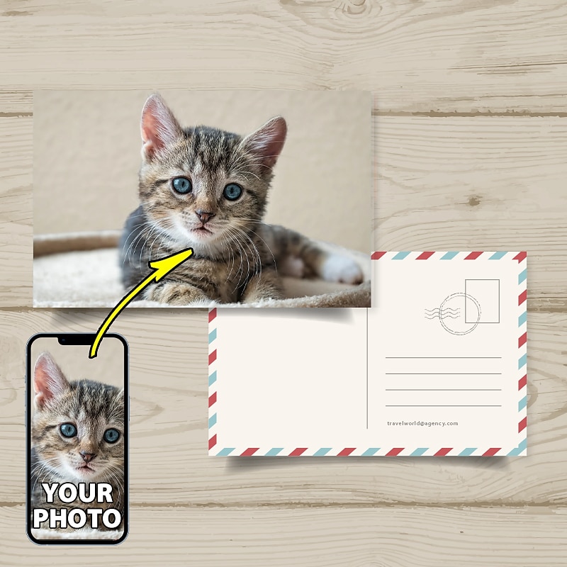 Custom Postcards Print Personalized Valentine Gift Custom Made4