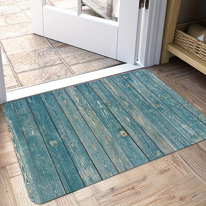 Wood Pattern Kitchen Mat Non-Slip Oil Proof Rug Indoor Outdoor Mat Bedroom Decor Bathroom Mat Entrance Rug Door Mat3