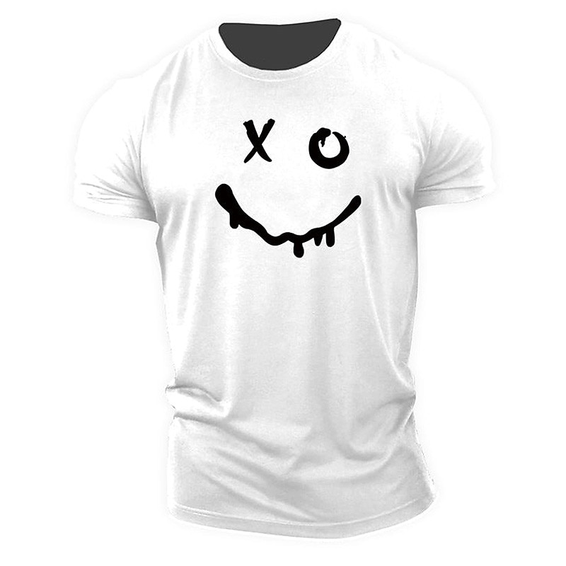 Men's Cartoon Graphic Prints T Shirt Graphic Tee 100% Cotton Short Sleeve Graphic Shirt Black White Blue Comfortable Tee Outdoor Street Fashion Designer Clothing4