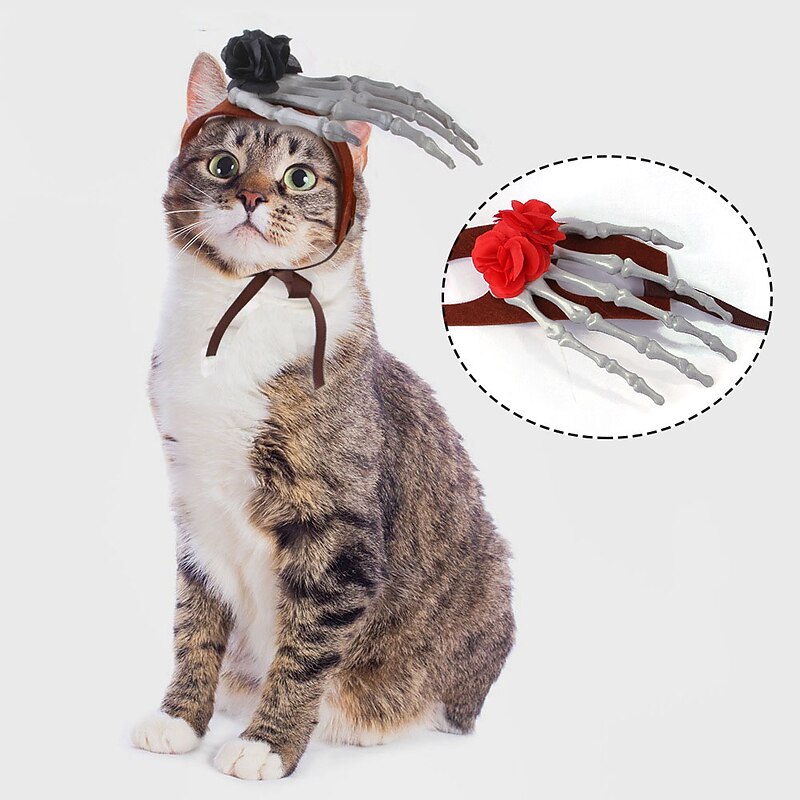 Dog Cat Hair Accessories Cosplay Cosplay Funny Winter Soft Washable Comfortable Halloween Outdoor Halloween Casual Daily Dog Clothing for Bichon Frise Pomeranian Baby Pet Papillon Small2