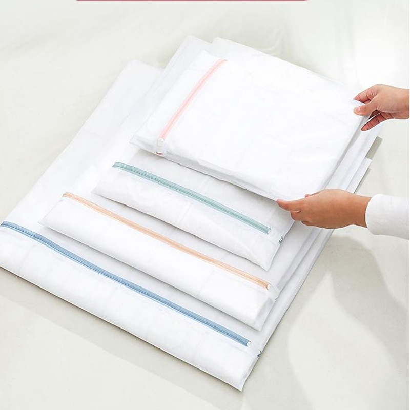 Mesh Laundry Bags for Delicates with Zipper, Lingerie Laundry Bag, Travel Storage Organize Bag, Clothing In-Wash Cleaning Bag For Laundry, Blouse, Hosiery, Stocking, Underwear, Bra, Lingerie2