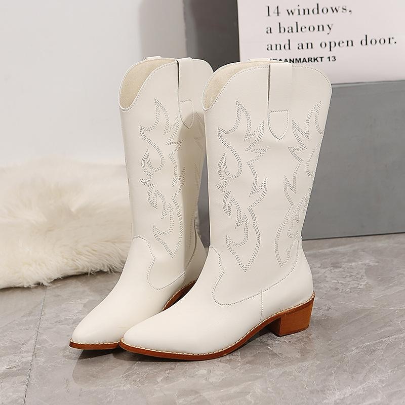 Hippie Cowgirl West Cowboy Retro Vintage Hippie 1970s Shoes Western Boot Women's Jacquard Costume Vintage Cosplay Party Dailywear Masquerade Shoes Carnival3