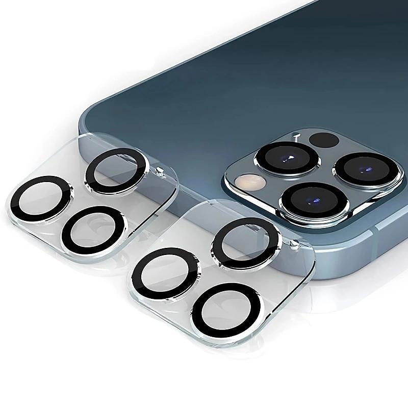 2 pcs Camera Lens Protector For Apple iPhone 16 iPhone 15 Pro Max Plus iPhone 14 13 12 11 Pro Max Plus Mini SE Tempered Glass 9H Hardness Anti Bubbles Anti-Fingerprint High Definition Explosion Proof2