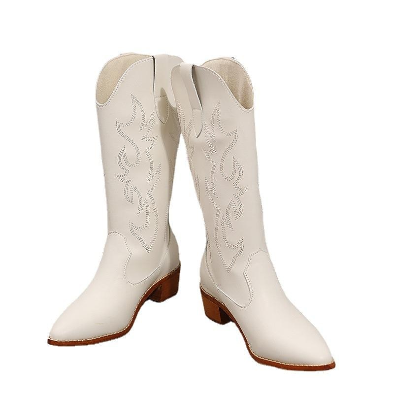 Hippie Cowgirl West Cowboy Retro Vintage Hippie 1970s Shoes Western Boot Women's Jacquard Costume Vintage Cosplay Party Dailywear Masquerade Shoes Carnival2