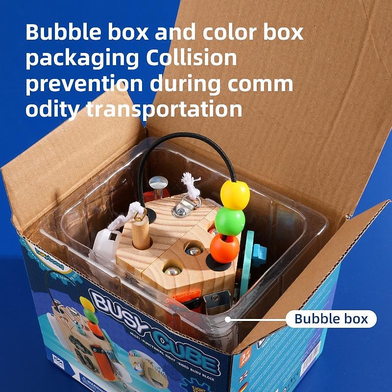 Montessori Teaching Aids Multi-Functional Eight-Sided Busy Cube Busy Board Go to School Holiday Gifts for Kids2