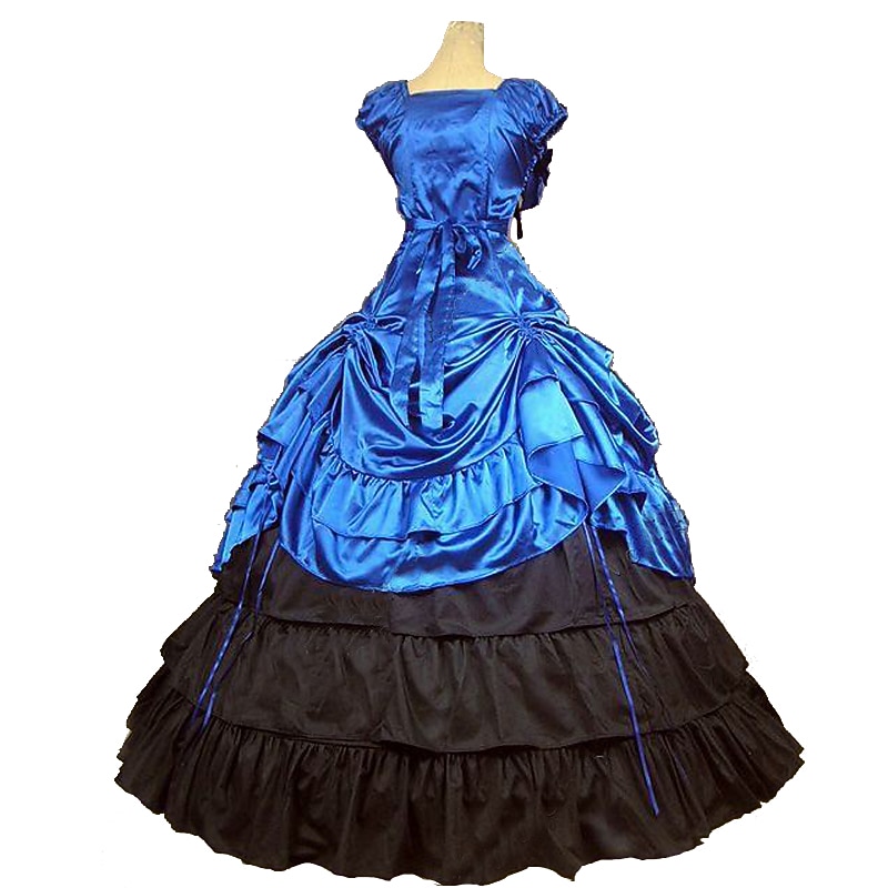 Rococo Victorian 18th Century Dress Party Costume Masquerade Maria Antonietta Plus Size Ball Gown Fancy Dress Women's Girls' Carnival Masquerade Carnival Performance Party / Evening Adults' Dress3