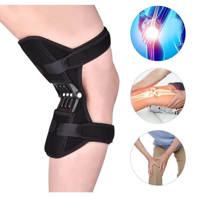 Breathable Non-Slip Joint Support Knee Pads, Knee Booster Brace Joint Support Spring Stabilizer Pad Power Lift Knee Brace Weak Old Legs Sports Climbing Mountains Stairs2