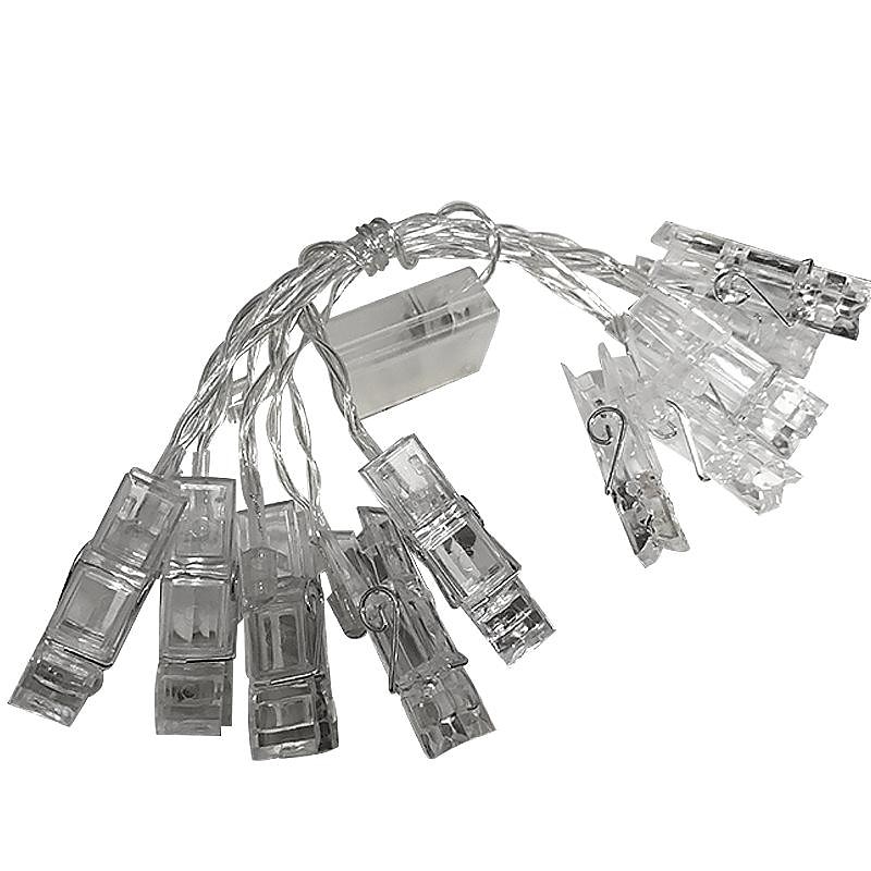 Elegant Wedding Party Reception Photo Clip String Lights – 1.5M/3M/6M Fairy Copper Wire, Waterproof, Warm White, for Bedroom and Holiday Decor3