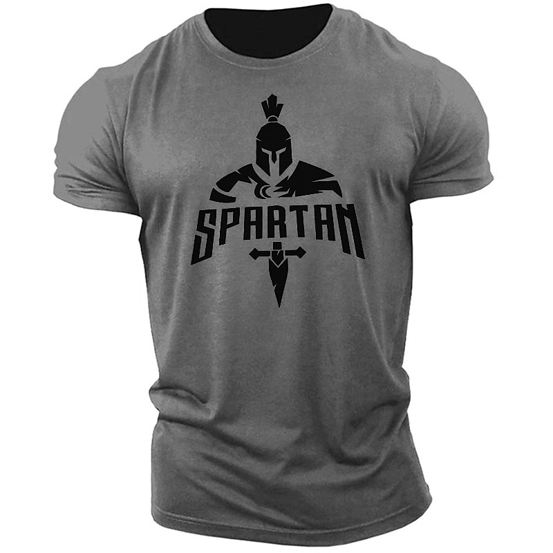 Men's Spartan Graphic T-Shirt Short Sleeve Warrior Fitness Gym Lifestyle4