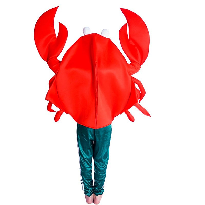 Couples King Crab Funny Costumes Halloween Group Couples Costumes Men's Women's Movie Cosplay Cosplay Costumes Red Leotard / Onesie Halloween Carnival Masquerade3