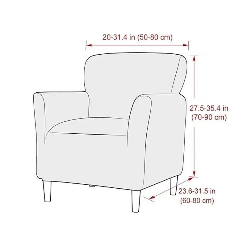 Stretch Armchair Slipcover For Pet Single Sofa Cover  1 Seater Couch Furniture Protector with Elastic Bottom for Kids,Pet3