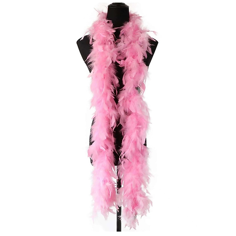 Colorful Feather Boas 6.6ft Feather Boa for Women for Flapper Girl Kings Day Orange Carnival Dancing Wedding Party Halloween2