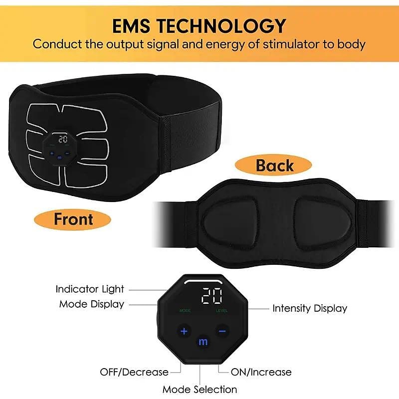 ABS Stimulator Abdominal Toning Belt Workout Portable Ab Stimulator Home Office Fitness Workout Equipment For Abdomen2