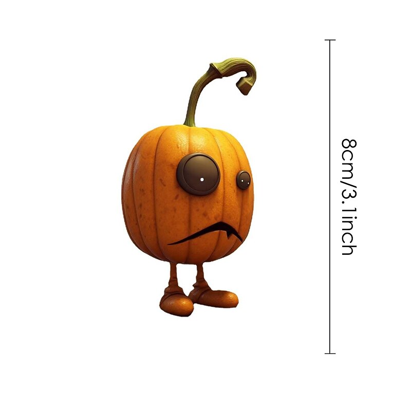 Halloween Pumpkin Resin Figurine – Spooky Ghost Pumpkin Decoration for Outdoor, Home Decor, and Party Crafts – Perfect Resin Ornament4