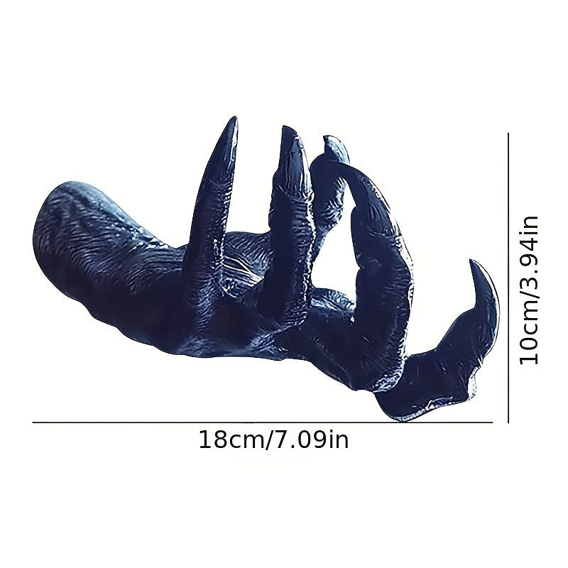 1pc Witch's Hand Wall Decoration Resin Witch's Hand Decor Wall Decoration Room Decor Scene Decor Bedroom Decor Entrance Decor Wall Beautification Decorative Background Wall Decoration (No Fram2