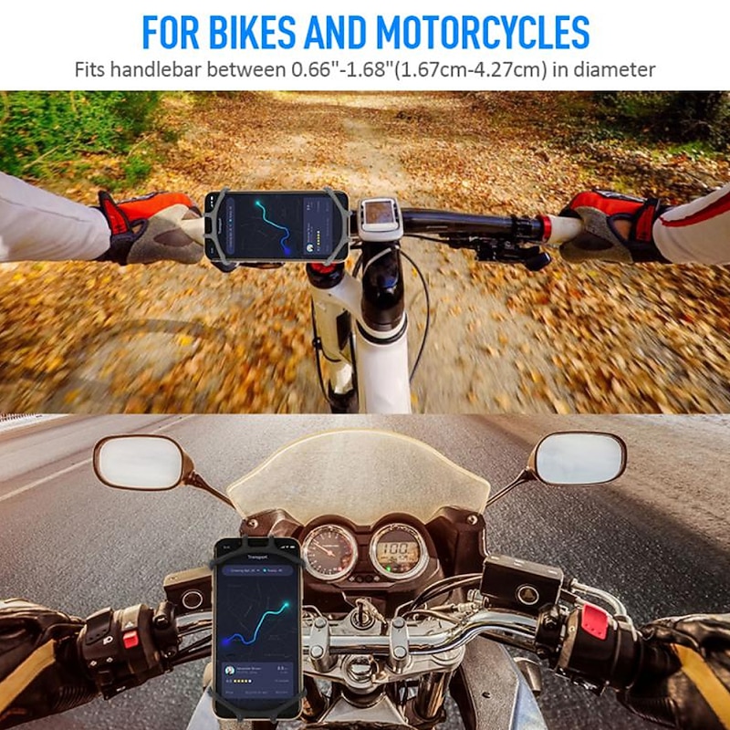 360 Degree Rotatable Silicone Bicycle Phone Holder Balance Car Motorcycle Stand Bracket4