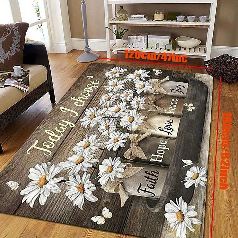 Daisy Kitchen Rugs Anti Slip Door Mats for Kitchen Floor Kitchen Rugs and Mats Non Skid Waterproof Kitchen Runner Comfort Standing Mat4