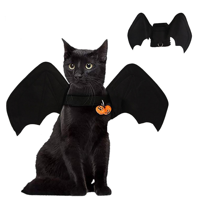 Dog Costume for Halloween, Carnival Halloween Creative Cat Dog Bat Wing Transformed Clothing2