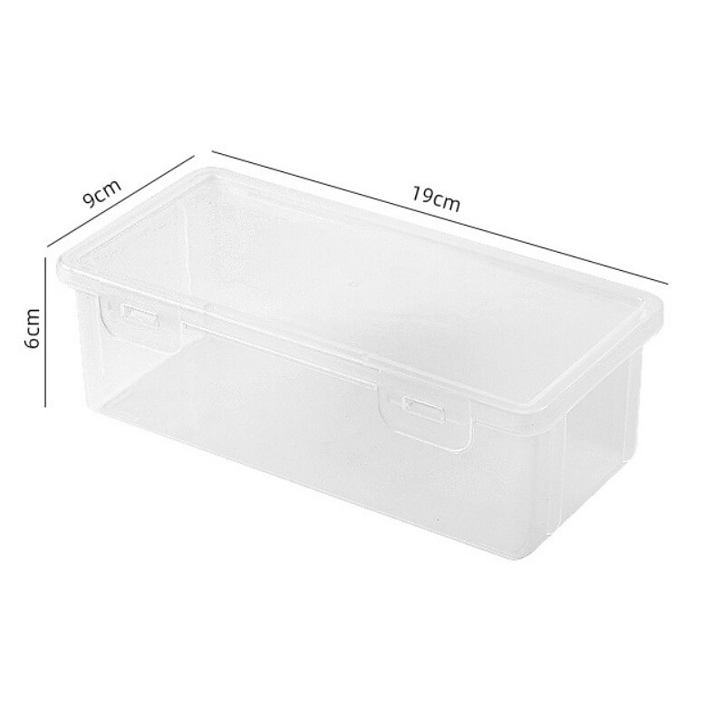Storage Box Transparent Pencil Case Large Capacity Desktop Organized Double-layer Glasses Case Multi-function Stationery Box2