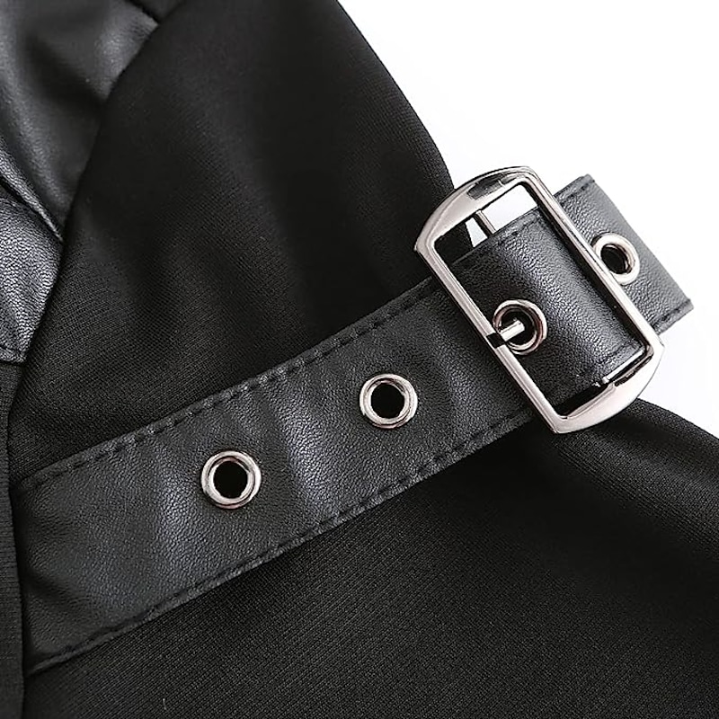 Punk & Gothic Steampunk Coat Costume Trench Coat Solid Colored Fancy Dress Men's Fantasy Steampunk Halloween Carnival Daily Wear Adults' Coat All Seasons3