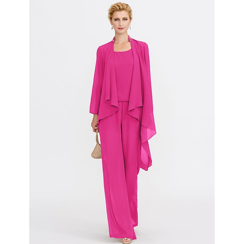 Women's Wrap Shrug Mother's Wraps Coats / Jackets Elegant Sun Protection Long Sleeve Chiffon Wedding Guest Wraps With Beading For Party Evening Spring &  Fall dress to impress4