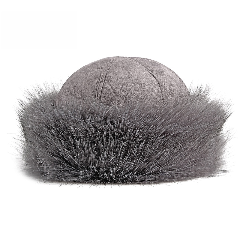 New Thick Warm Russian Hat Ladies Suede Bomber Hat Windproof Women Soft Hat Female Mongolia Cap Women Skullies Beanies3