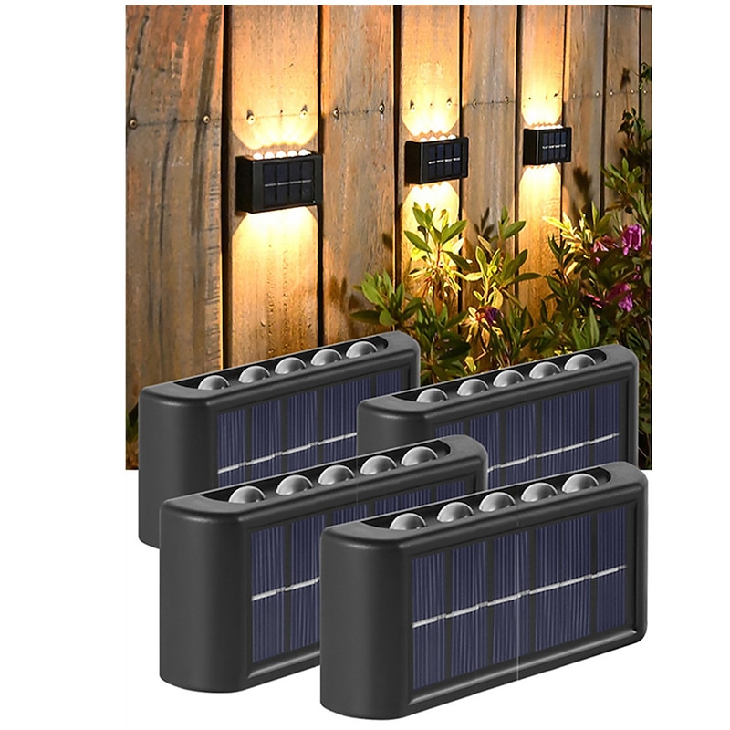 10LEDs Solar Wall Lamp Outdoor Waterproof Solar Lights Up And Down Luminous Lighting For Garden Street Landscape Balcony Outdoor Decor4