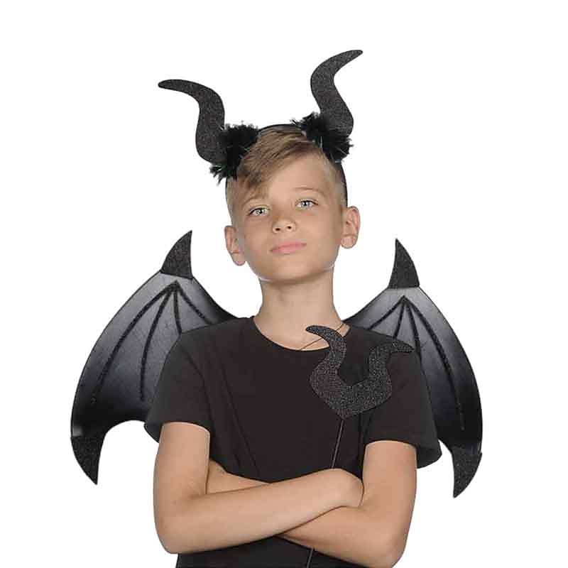 Halloween Witch Vampire Devil Halloween Props Headband Bat Wings Adults' Women's Dress Up Halloween Carnival Easy Carnival Costume for Walpurgis Night3