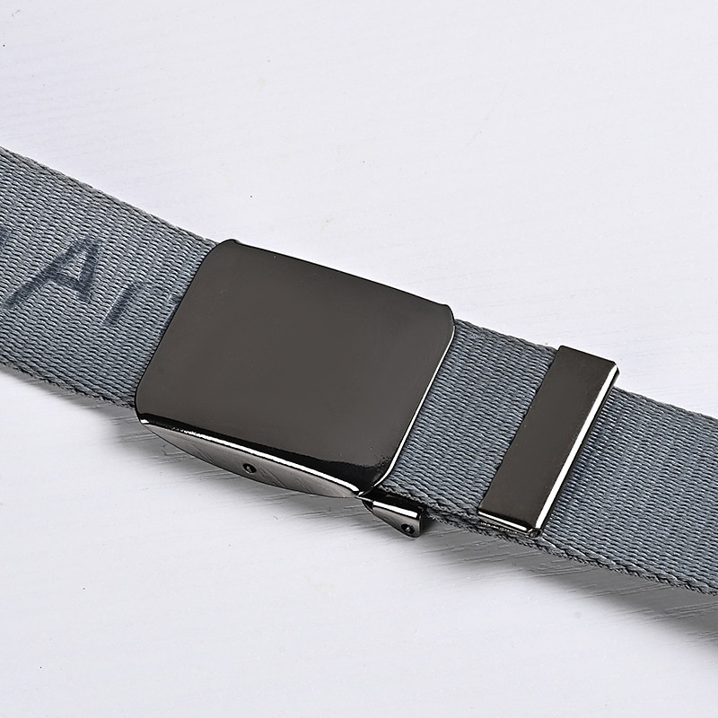 Men's Tactical Belt Canvas Belt Black White Canvas Plain Daily Wear Going out Weekend2