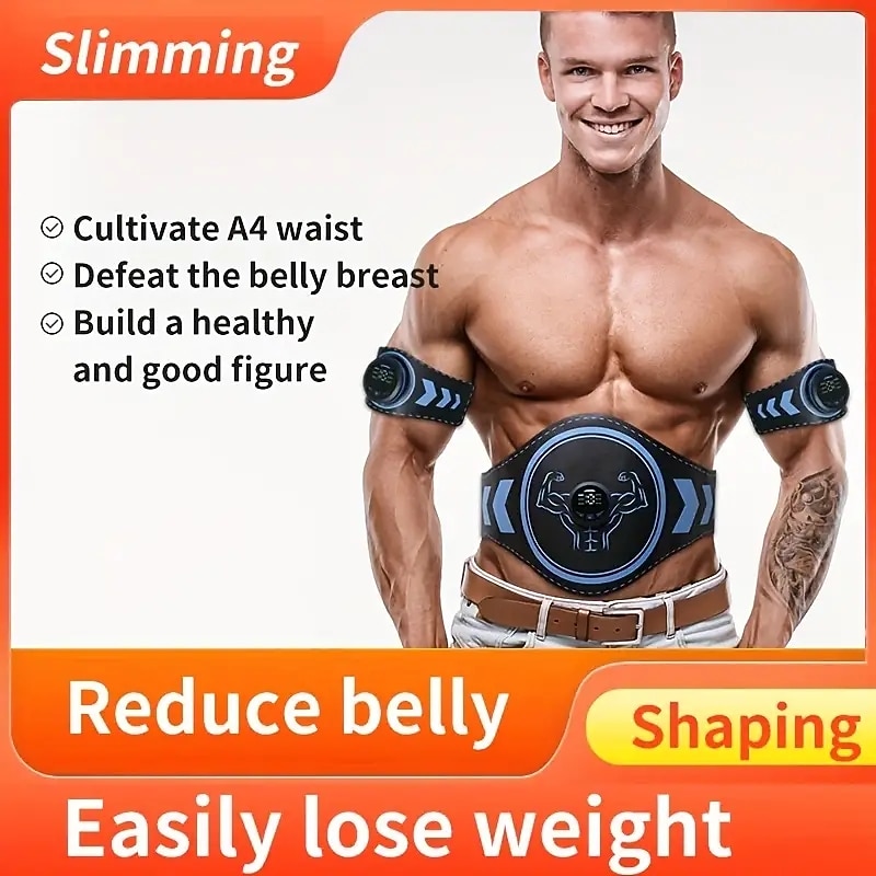 Abdominal Muscle Training Fitness Waist Belt For Fat Burning And Weight Loss Exercise Abdominal Trainer3