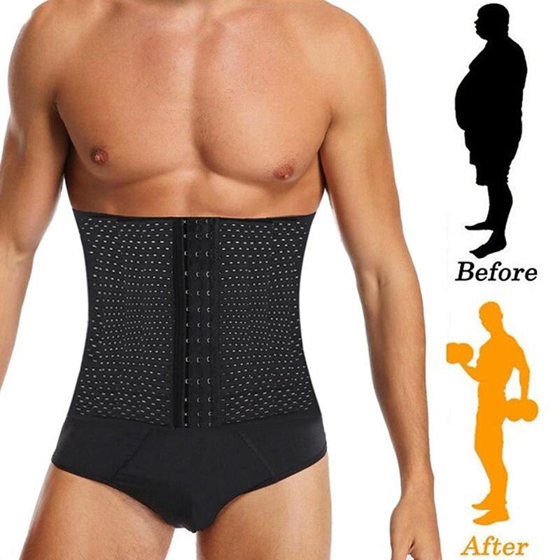 Man Slimming Body Shaper Male Waist Trainer Cincher Corset Men Body Modeling Belt Tummy Control Shapers Strap Fitness Shapewear3