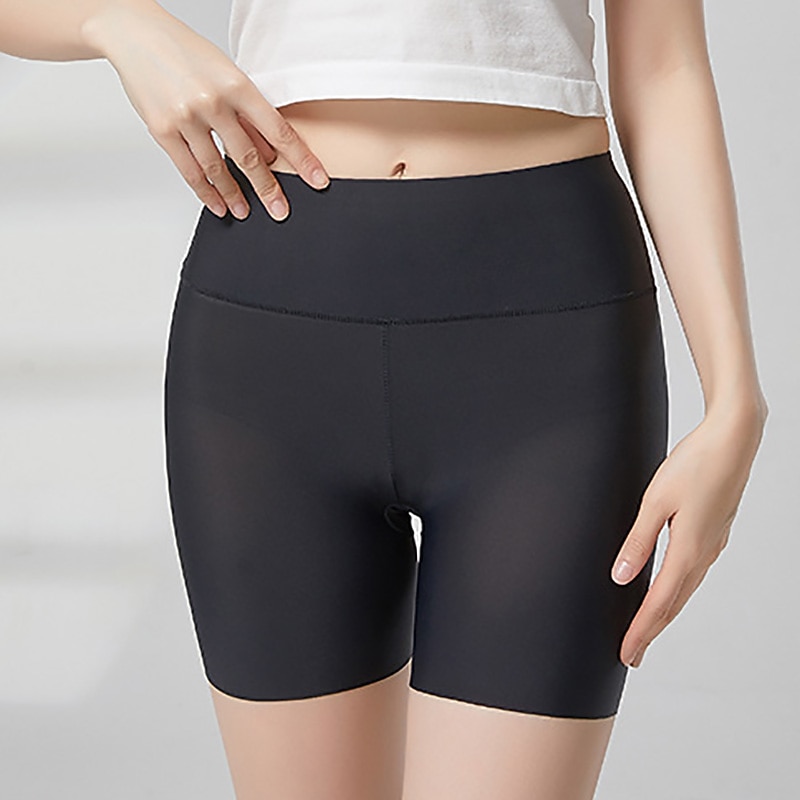 Activewear Shorts Pure Color Splicing Women's Performance Training Sleeveless High Polyester2