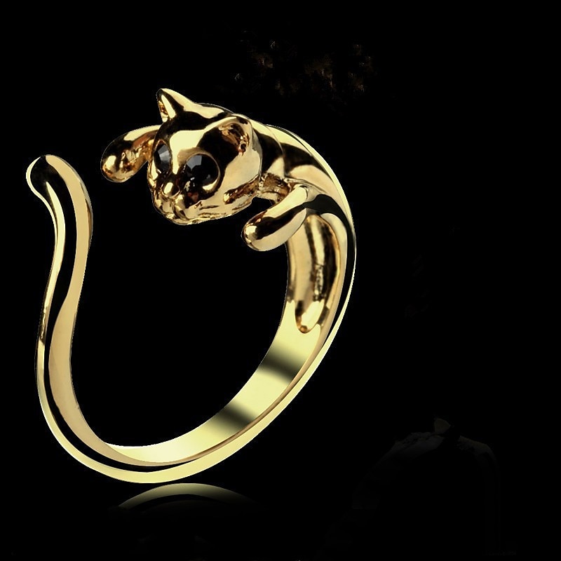 1PC Adjustable Ring For Women's Gift Daily Date Alloy Retro Animal4