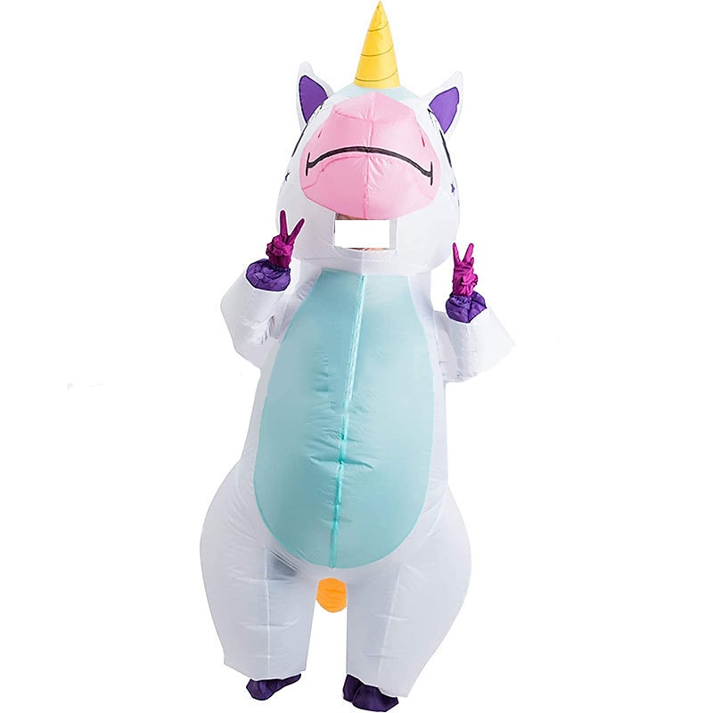Animal Unicorn Halloween Cosplay Costume Party Costume Inflatable Costume Carnival Costume One Piece Adults' Men's Women's Carnival Masquerade Mardi Gras Performance Party Easy Halloween Costumes2