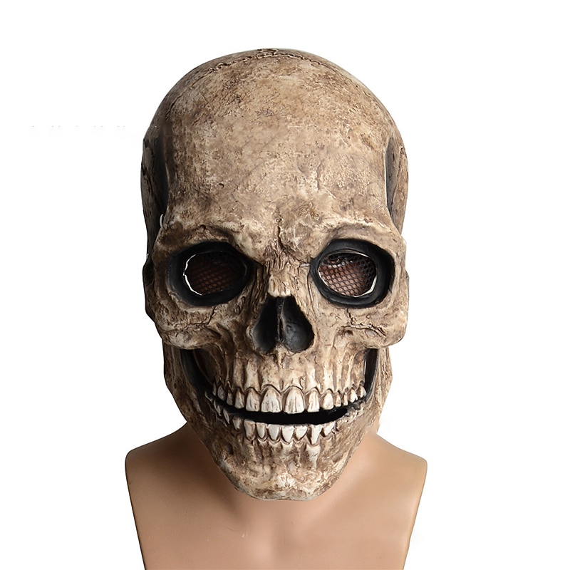 Movable Mask Halloween Props Scary Costume Halloween Mixed Material For Skeleton / Skull Cosplay Halloween Unisex Costume Jewelry Fashion Jewelry2