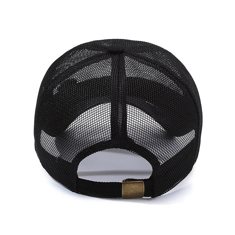 Unisex Baseball Cap Sun Hat Black White Mesh Travel Beach Outdoor Vacation Plain Adjustable Sunscreen Fashion2
