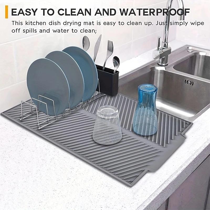 Large And Small Silicone Water Filter Mat Dry Filter Cup Pad Dish Mat Faucet Water Filter Pad Water-Proof Tableware