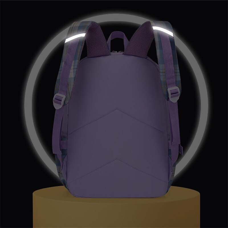 School Backpack Bookbag Multicolor for Student Girls Women Water Resistant Wear-Resistant Large Capacity Polyester Oxford Cloth School Bag Back Pack Satchel 12*5.9*17 inch, Back to School Gift3