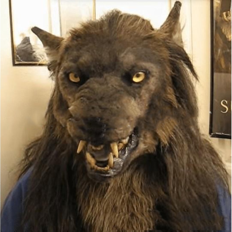 New Halloween Horror Ghost Headgear Mask 21 Teeth Car Edge Nylon Bag Face Leather Whole Person Scaring Prop