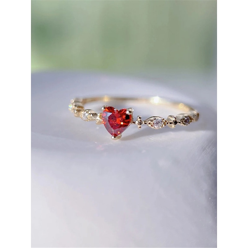Women's Rings Romantic Valentine's Day Heart Ring2