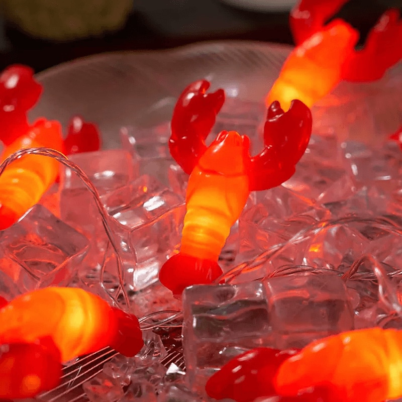 Wine Bottle String Lights Oktoberfest Battery Operated 1.5M10LED/3M20LED/6M60LED/10M80LED Summer Party Decoration Crayfish Beer Bottle Lighting Strings Party Ornaments3