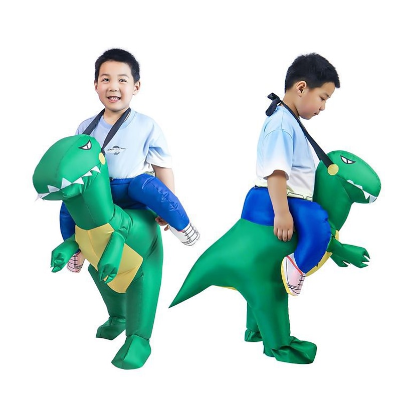 Inflatable Dinosaur Costume Blow Up Ride Dinosaur for Kid's Adults' for Halloween Carnival Party