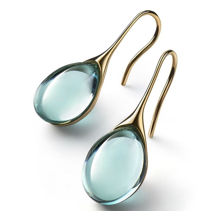 1 Pair Drop Earrings For Women's Formal Wedding Work Alloy Pear Cut Wedding