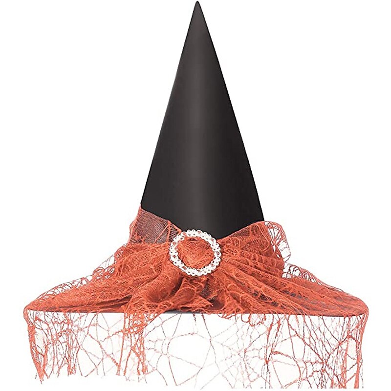 Witch Hat Halloween Props Women's Girls' Halloween Halloween Mardi Gras Easy Carnival Costume for Walpurgis Night4