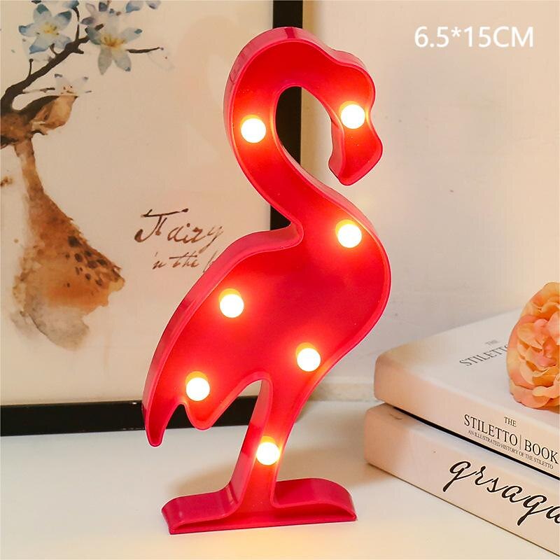 Mini Unicorn LED Flamingo Night Lights Party Moon Cloud 3D Table Lamp Star Light Sign Letter Light Decor XMAS Christmas Gifts2