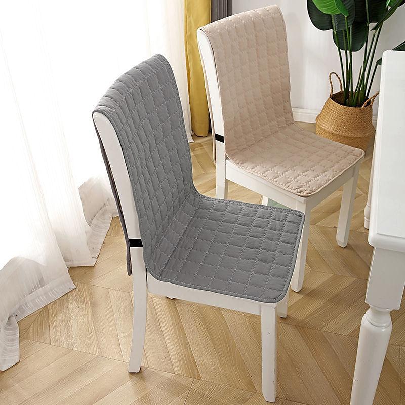 Dining Chair Cover Chair Seat Cushion Pad Slipcover  High Back Dining Chair Cover Non-Slip with Ties Thick Durable and Washable Pads for Dining Room, Office, Kitchen 1PC