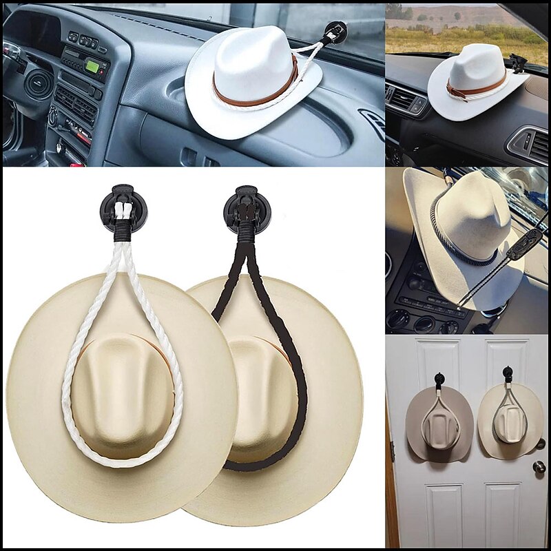 Hat Mounts, Cowboy Hat Mounts for Your Vehicle, Cowboy Hat Holder Rack for Truck SUV Car(Keep Hat Shape) - Hat Holder for Truck Seat Car Accessories Car Accessories